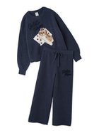 【ジェラート ピケ/gelato pique】の【ONLINE限定】シーズージャガードプルオーバー ベビモコロングパンツセット 人気、トレンドファッション・服の通販 founy(ファニー) ファッション Fashion レディースファッション Fashion for Women パンツ Pants & Trousers おすすめ Recommended / Our Picks ギフト プレゼント Gift / Present ストライプ Stripe, Striped Pattern スマート Smart, Elegant リボン Ribbon, Bow ロング Long, Long-Length 犬 Dog thumbnail NVY[089]|ID: prp329100004701139 ipo3291000000033944307