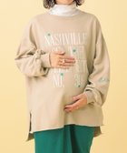 【レプシィム ローリーズファーム/LEPSIM LOWRYS FARM】の【産前・産後対応】マタニティ/裏毛ロゴ刺繍スウェット 人気、トレンドファッション・服の通販 founy(ファニー) ファッション Fashion キッズファッション Fashion for Kids おすすめ Recommended / Our Picks スウェット / スエット Sweatshirt, Sweatwear スリット Slit, Slit Detail デニム Denim, Jeans Material thumbnail ベージュ52|ID: prp329100004701158 ipo3291000000034489916