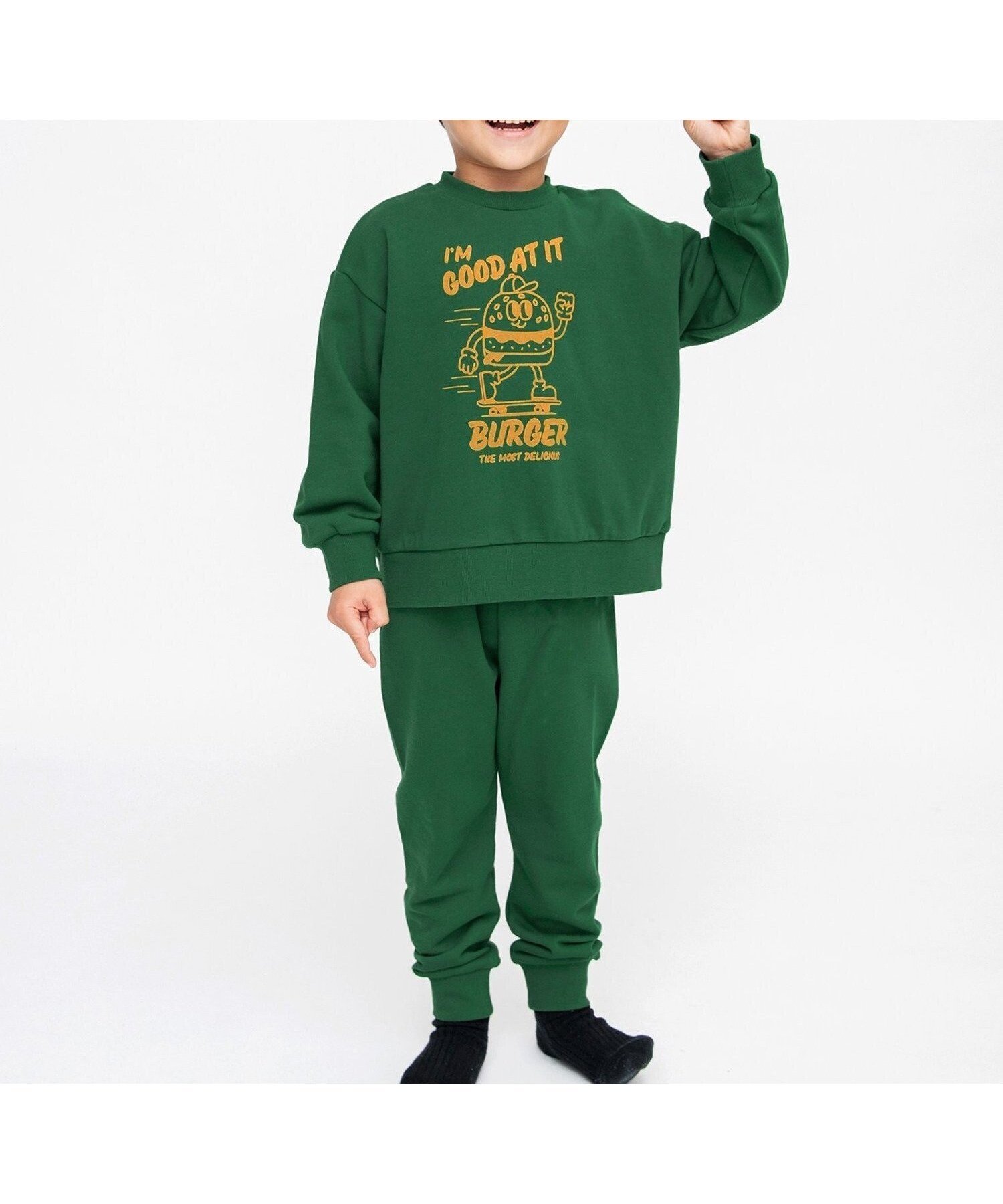【エフオー オンラインストア/F.O.Online Store / KIDS】のWEB限定 バラエティー裏毛パジャマ インテリア・キッズ・メンズ・レディースファッション・服の通販 founy(ファニー) 　ファッション　Fashion　キッズファッション　Fashion for Kids　ストライプ　Stripe, Striped Pattern　パジャマ　Pajamas, Sleepwear　ボーダー　Border, Stripe　モチーフ　Motif, Design Theme　人気　Popular, Best Seller　定番　Standard, Basic Item　A/W・秋冬　Autumn/Winter　グリーン|ID: prp329100004701213 ipo3291000000034112890
