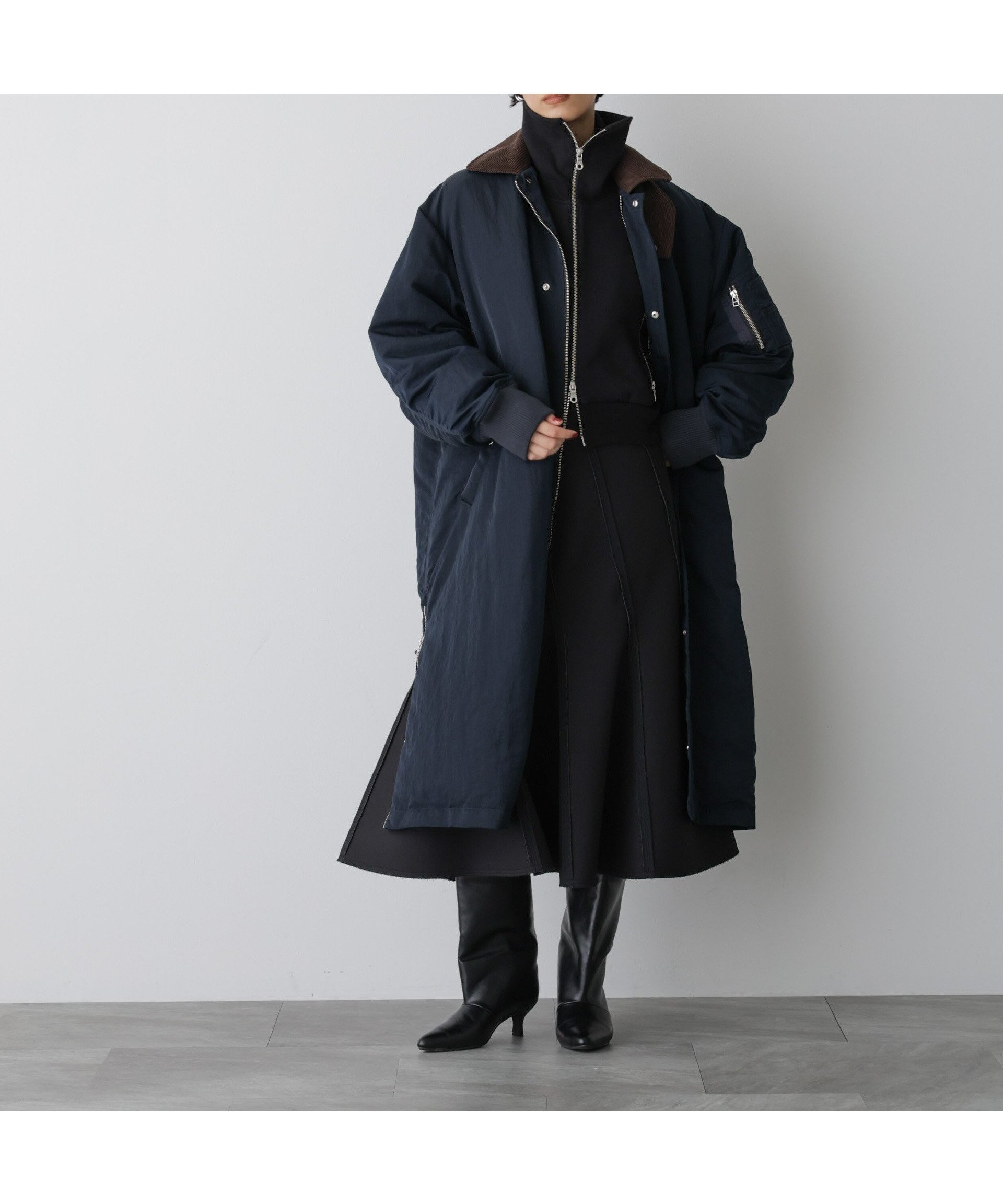 【ナノ ユニバース/nano universe】の「STEVELOUR」「西川ダウン」ミリタリーロングコート 人気、トレンドファッション・服の通販 founy(ファニー) 　ファッション　Fashion　レディースファッション　Fashion for Women　アウター　Coat / Outerwear Collection　コート・ロングコート・ピーコート　Long Coats, Peacoats & More　アクセサリー　Fashion Accessories　軽量　Lightweight, Ultra Light　スリット　Slit, Slit Detail　ダウン　Down, Puffer　時計　Watch, Wristwatch　フラップ　Flap, Flap Pocket　ベロア　Velour, Soft Velvet　ポケット　Pocket, Pocket Detail　モダン　Modern, Contemporary　ロング　Long, Long-Length　ワッシャー　Washer, Crinkled Finish　2025年　2025　2025-2026秋冬・A/W　Autumn/Winter 2025–26 AW25–26　 other-1|ID: prp329100004701344 ipo3291000000034120309