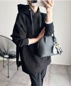 【スタイルドア/STYLEDOOR】の【フードの立ち上がり◎】サイドジップダンボールニットフーディー 人気、トレンドファッション・服の通販 founy(ファニー) ファッション Fashion レディースファッション Fashion for Women トップス・カットソー Cut & Sew Tops ニット Knit Tops & Sweaters コンパクト Compact, Small Size ジップ Zip, Zipper スタイリッシュ Stylish, Fashionable ストレッチ Stretch, Stretchy Fabric スリット Slit, Slit Detail フロント Front, Front Design ポケット Pocket, Pocket Detail モダン Modern, Contemporary リラックス Relax, Relaxed Fit エレガント 上品 Elegant thumbnail ブラック|ID: prp329100004701367 ipo3291000000034723676