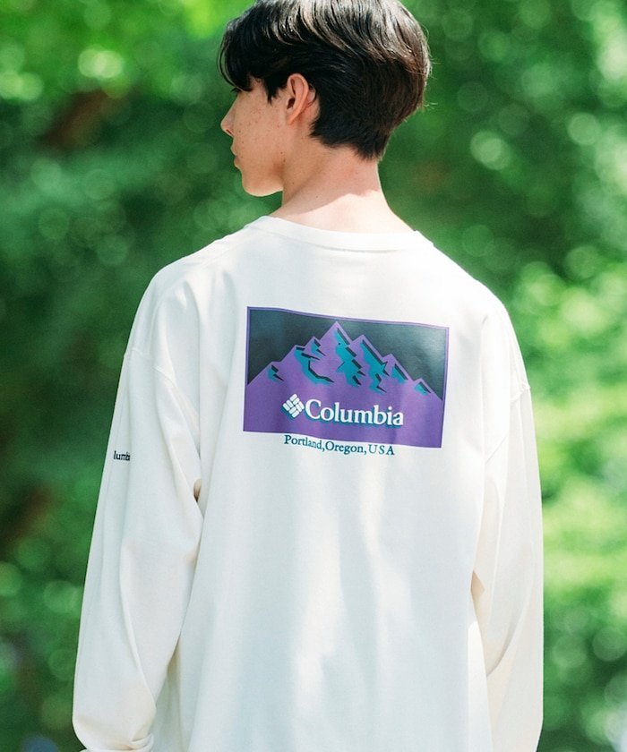 【フリークスストア/FREAK'S STORE】のColumbia×FREAK S STORE 別注 インペリアルパーク バックプリント ロングスリーブTシャツ 【限定展開】 25AW インテリア・キッズ・メンズ・レディースファッション・服の通販 founy(ファニー) 　ファッション　Fashion　メンズファッション　Fashion for Men　インナー　Innerwear　ヴィンテージ　Vintage Style　カーゴパンツ　Cargo Pants, Utility Pants　グラフィック　Graphic, Graphic Design　スラックス　Slacks, Dress Pants　スリーブ　Sleeve, Long Sleeve / Short Sleeve　デニム　Denim, Jeans Material　トレンド　Trend, Trending Now　定番　Standard, Basic Item　人気　Popular, Best Seller　バランス　Balance, Style Balance　ビッグ　Big, Oversized　フィット　Fit, Slim Fit　プリント　Print, Printed Pattern　ボトム　Bottoms, Lower Wear　別注　Limited Edition, Custom Order　リラックス　Relax, Relaxed Fit　ロング　Long, Long-Length　ワイド　Wide, Wide Fit　ワンポイント　One Point, Statement Accent　A/W・秋冬　Autumn/Winter　冬　Winter / This Winter　おすすめ　Recommended / Our Picks　2025年　2025　2025-2026秋冬・A/W　Autumn/Winter 2025–26 AW25–26　WHT Colored|ID: prp329100004701440 ipo3291000000034120556