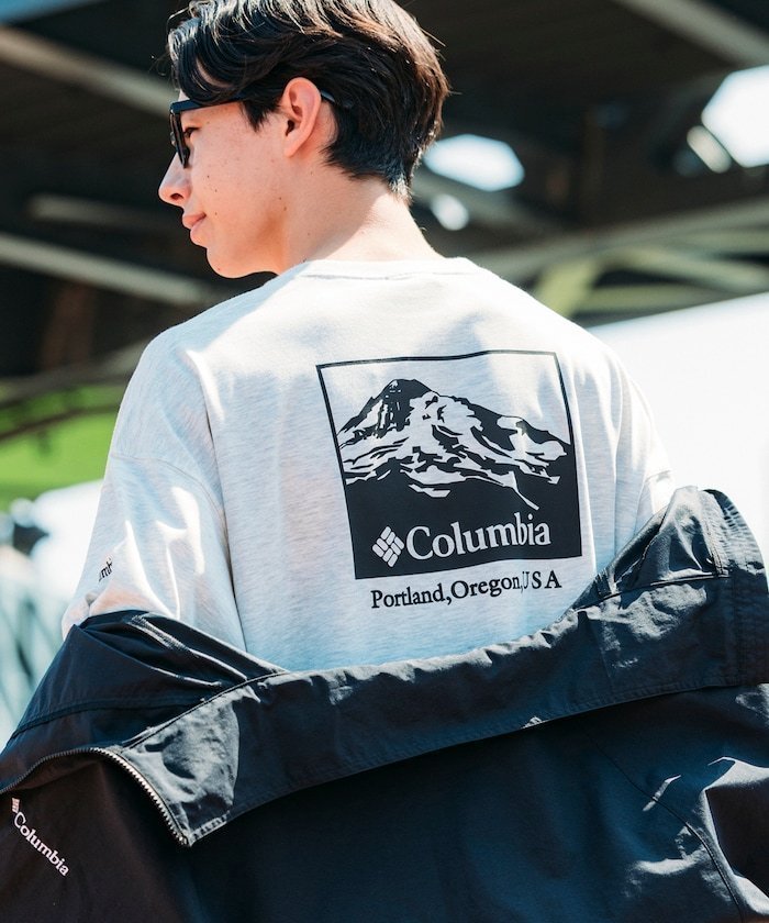 【フリークスストア/FREAK'S STORE】のColumbia×FREAK S STORE 別注 インペリアルパーク バックプリント ロングスリーブTシャツ 【限定展開】 25AW インテリア・キッズ・メンズ・レディースファッション・服の通販 founy(ファニー) 　ファッション　Fashion　メンズファッション　Fashion for Men　インナー　Innerwear　ヴィンテージ　Vintage Style　カーゴパンツ　Cargo Pants, Utility Pants　グラフィック　Graphic, Graphic Design　スラックス　Slacks, Dress Pants　スリーブ　Sleeve, Long Sleeve / Short Sleeve　デニム　Denim, Jeans Material　トレンド　Trend, Trending Now　定番　Standard, Basic Item　人気　Popular, Best Seller　バランス　Balance, Style Balance　ビッグ　Big, Oversized　フィット　Fit, Slim Fit　プリント　Print, Printed Pattern　ボトム　Bottoms, Lower Wear　別注　Limited Edition, Custom Order　リラックス　Relax, Relaxed Fit　ロング　Long, Long-Length　ワイド　Wide, Wide Fit　ワンポイント　One Point, Statement Accent　A/W・秋冬　Autumn/Winter　冬　Winter / This Winter　おすすめ　Recommended / Our Picks　2025年　2025　2025-2026秋冬・A/W　Autumn/Winter 2025–26 AW25–26　GRY Mt Print|ID: prp329100004701440 ipo3291000000034120557