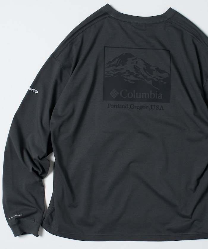 【フリークスストア/FREAK'S STORE】のColumbia×FREAK S STORE 別注 インペリアルパーク バックプリント ロングスリーブTシャツ 【限定展開】 25AW インテリア・キッズ・メンズ・レディースファッション・服の通販 founy(ファニー) 　ファッション　Fashion　メンズファッション　Fashion for Men　インナー　Innerwear　ヴィンテージ　Vintage Style　カーゴパンツ　Cargo Pants, Utility Pants　グラフィック　Graphic, Graphic Design　スラックス　Slacks, Dress Pants　スリーブ　Sleeve, Long Sleeve / Short Sleeve　デニム　Denim, Jeans Material　トレンド　Trend, Trending Now　定番　Standard, Basic Item　人気　Popular, Best Seller　バランス　Balance, Style Balance　ビッグ　Big, Oversized　フィット　Fit, Slim Fit　プリント　Print, Printed Pattern　ボトム　Bottoms, Lower Wear　別注　Limited Edition, Custom Order　リラックス　Relax, Relaxed Fit　ロング　Long, Long-Length　ワイド　Wide, Wide Fit　ワンポイント　One Point, Statement Accent　A/W・秋冬　Autumn/Winter　冬　Winter / This Winter　おすすめ　Recommended / Our Picks　2025年　2025　2025-2026秋冬・A/W　Autumn/Winter 2025–26 AW25–26　CHARCOAL Mt Print|ID: prp329100004701440 ipo3291000000034120560