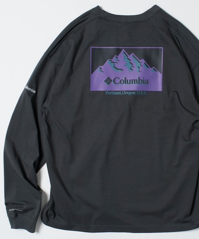 【フリークスストア/FREAK'S STORE】のColumbia×FREAK S STORE 別注 インペリアルパーク バックプリント ロングスリーブTシャツ 【限定展開】 25AW インテリア・キッズ・メンズ・レディースファッション・服の通販 founy(ファニー) 　ファッション　Fashion　メンズファッション　Fashion for Men　インナー　Innerwear　ヴィンテージ　Vintage Style　カーゴパンツ　Cargo Pants, Utility Pants　グラフィック　Graphic, Graphic Design　スラックス　Slacks, Dress Pants　スリーブ　Sleeve, Long Sleeve / Short Sleeve　デニム　Denim, Jeans Material　トレンド　Trend, Trending Now　定番　Standard, Basic Item　人気　Popular, Best Seller　バランス　Balance, Style Balance　ビッグ　Big, Oversized　フィット　Fit, Slim Fit　プリント　Print, Printed Pattern　ボトム　Bottoms, Lower Wear　別注　Limited Edition, Custom Order　リラックス　Relax, Relaxed Fit　ロング　Long, Long-Length　ワイド　Wide, Wide Fit　ワンポイント　One Point, Statement Accent　A/W・秋冬　Autumn/Winter　冬　Winter / This Winter　おすすめ　Recommended / Our Picks　2025年　2025　2025-2026秋冬・A/W　Autumn/Winter 2025–26 AW25–26　CHARCOAL Colored|ID: prp329100004701440 ipo3291000000034120561