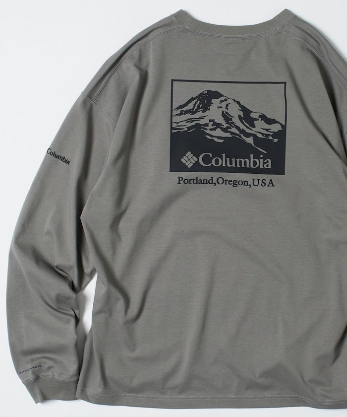 【フリークスストア/FREAK'S STORE】のColumbia×FREAK S STORE 別注 インペリアルパーク バックプリント ロングスリーブTシャツ 【限定展開】 25AW インテリア・キッズ・メンズ・レディースファッション・服の通販 founy(ファニー) 　ファッション　Fashion　メンズファッション　Fashion for Men　インナー　Innerwear　ヴィンテージ　Vintage Style　カーゴパンツ　Cargo Pants, Utility Pants　グラフィック　Graphic, Graphic Design　スラックス　Slacks, Dress Pants　スリーブ　Sleeve, Long Sleeve / Short Sleeve　デニム　Denim, Jeans Material　トレンド　Trend, Trending Now　定番　Standard, Basic Item　人気　Popular, Best Seller　バランス　Balance, Style Balance　ビッグ　Big, Oversized　フィット　Fit, Slim Fit　プリント　Print, Printed Pattern　ボトム　Bottoms, Lower Wear　別注　Limited Edition, Custom Order　リラックス　Relax, Relaxed Fit　ロング　Long, Long-Length　ワイド　Wide, Wide Fit　ワンポイント　One Point, Statement Accent　A/W・秋冬　Autumn/Winter　冬　Winter / This Winter　おすすめ　Recommended / Our Picks　2025年　2025　2025-2026秋冬・A/W　Autumn/Winter 2025–26 AW25–26　BEG Mt Print|ID: prp329100004701440 ipo3291000000034120565