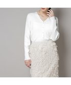 【ナノ ユニバース/nano universe】のCICA UVカット加工Vネックリブカーディガン オフホワイト1|ID:prp329100004701496