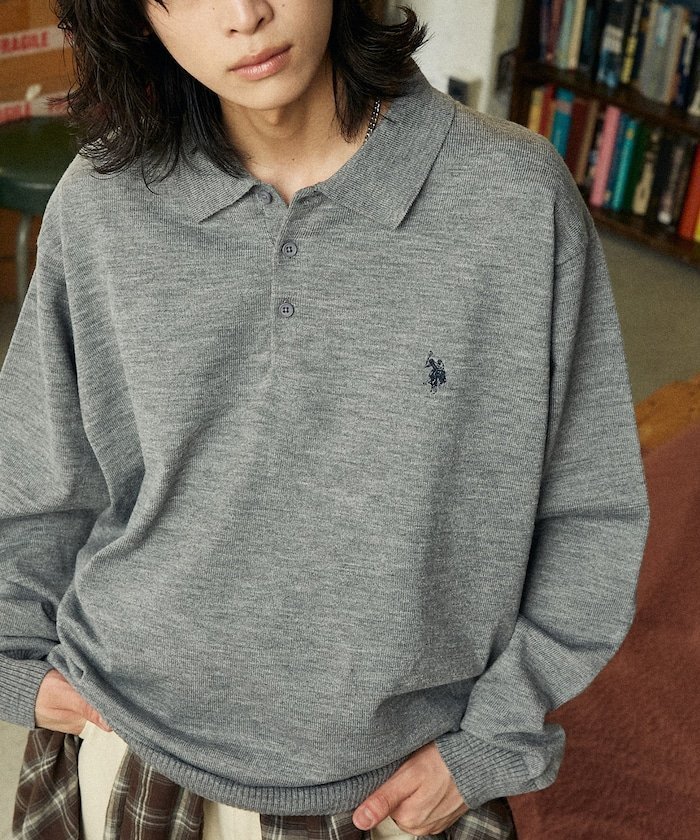 【フリークスストア/FREAK'S STORE】の別注 SWEAT LIKE KNIT POLO/スウェットライクニットポロ 25AW 人気、トレンドファッション・服の通販 founy(ファニー) 　ファッション　Fashion　レディースファッション　Fashion for Women　トップス・カットソー　Cut & Sew Tops　ニット　Knit Tops & Sweaters　レディースパーカー・カジュアルフーディー　Casual Hoodies & Sweatshirts　スウェット・クルーネックトップス　Sweatshirts & Crewnecks / Relaxed Fit Sweat Tops　2025年　2025　2025-2026秋冬・A/W　Autumn/Winter 2025–26 AW25–26　冬　Winter / This Winter　おすすめ　Recommended / Our Picks　シンプル　Simple, Minimal　スウェット / スエット　Sweatshirt, Sweatwear　トレンド　Trend, Trending Now　ポロシャツ　Polo Shirt, Collared Tee　リラックス　Relax, Relaxed Fit　ワンポイント　One Point, Statement Accent　別注　Limited Edition, Custom Order　A/W・秋冬　Autumn/Winter　 other-1|ID: prp329100004701583 ipo3291000000034559771