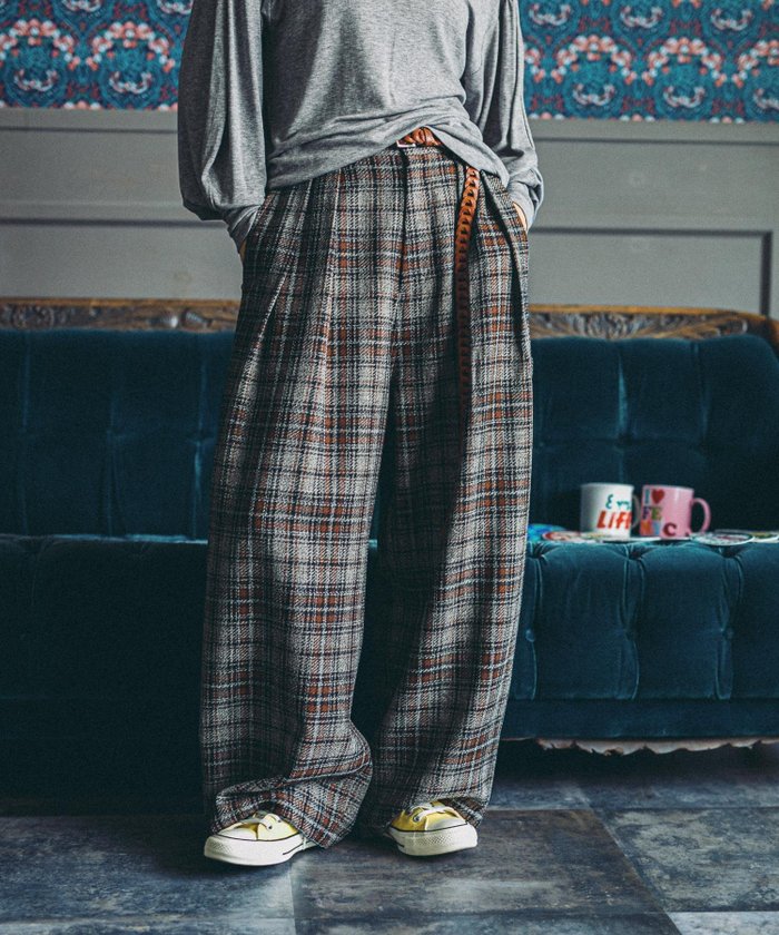 【ニコアンド/niko and】のMODE NORM CORE 2タックペインターアソートパンツ インテリア・キッズ・メンズ・レディースファッション・服の通販 founy(ファニー) https://founy.com/ ファッション Fashion レディースファッション Fashion for Women パンツ Pants & Trousers おすすめ Recommended / Our Picks シンプル Simple, Minimal チェック Check, Plaid, Tartan ドローコード Drawcord, Drawstring Cord メランジ Melange, Mixed Yarn 別注 Limited Edition, Custom Order 定番 Standard, Basic Item 秋 Autumn |ID: prp329100004702065 ipo3291000000034507448