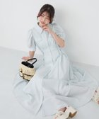 【マジェスティック レゴン/MAJESTIC LEGON】のサイドレースアップシャツワンピース グレー柄|ID: prp329100004702135 ipo3291000000033952690
