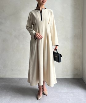 【シェトワ/Chez toi】の【セレモニー対応可】パイピングタックワンピース 人気、トレンドファッション・服の通販 founy(ファニー) ファッション Fashion レディースファッション Fashion for Women ワンピース Dresses インナー Innerwear ガーリー Girly, Feminine Style ハイネック High Neck, Mock Neck パイピング Piping, Trim Design ベスト Vest, Waistcoat 再入荷 Restock / Back in Stock おすすめ Recommended / Our Picks セレモニー Ceremony |ID:prp329100004702145