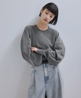 【アダム エ ロペ/ADAM ET ROPE'】の【WEB限定】・【サステナブル】ニュアンススリーブニットプルオーバー 人気、トレンドファッション・服の通販 founy(ファニー) ファッション Fashion レディースファッション Fashion for Women トップス・カットソー Cut & Sew Tops ニット Knit Tops & Sweaters カジュアルプルオーバー・ニットトップス Pullovers & Knit Tops / Casual Pullovers 2026年 2026 おすすめ Recommended / Our Picks ギャザー Gathered, Ruffled コンパクト Compact, Small Size ショート Short, Short Length シンプル Simple, Minimal スリーブ Sleeve, Long Sleeve / Short Sleeve フィット Fit, Slim Fit フォルム Silhouette, Form ボトム Bottoms, Lower Wear ラウンド Round, Round Neck ロング Long, Long-Length A/W・秋冬 Autumn/Winter |ID:prp329100004702176