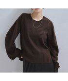 【アダム エ ロペ/ADAM ET ROPE'】の【WEB限定】・【サステナブル】ニュアンススリーブニットプルオーバー 人気、トレンドファッション・服の通販 founy(ファニー) ファッション Fashion レディースファッション Fashion for Women トップス・カットソー Cut & Sew Tops ニット Knit Tops & Sweaters カジュアルプルオーバー・ニットトップス Pullovers & Knit Tops / Casual Pullovers 2026年 2026 おすすめ Recommended / Our Picks ギャザー Gathered, Ruffled コンパクト Compact, Small Size ショート Short, Short Length シンプル Simple, Minimal スリーブ Sleeve, Long Sleeve / Short Sleeve フィット Fit, Slim Fit フォルム Silhouette, Form ボトム Bottoms, Lower Wear ラウンド Round, Round Neck ロング Long, Long-Length A/W・秋冬 Autumn/Winter thumbnail ダークブラウン(20)|ID: prp329100004702176 ipo3291000000034298600