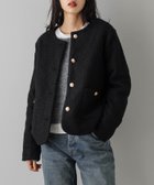 【ラジュール/Lajour】のウールライク ノーカラージャケット 人気、トレンドファッション・服の通販 founy(ファニー) ファッション Fashion レディースファッション Fashion for Women アウター Coat / Outerwear Collection レディースジャケット・軽アウター Jackets ノーカラージャケット / シンプル上品コーデ Collarless Jackets オケージョン Occasion Wear コンパクト Compact, Small Size シンプル Simple, Minimal ジャケット Jacket, Outerwear タートルネック Turtleneck, High Neck フロント Front, Front Design ポケット Pocket, Pocket Detail エレガント 上品 Elegant thumbnail ブラック|ID: prp329100004702231 ipo3291000000034716966