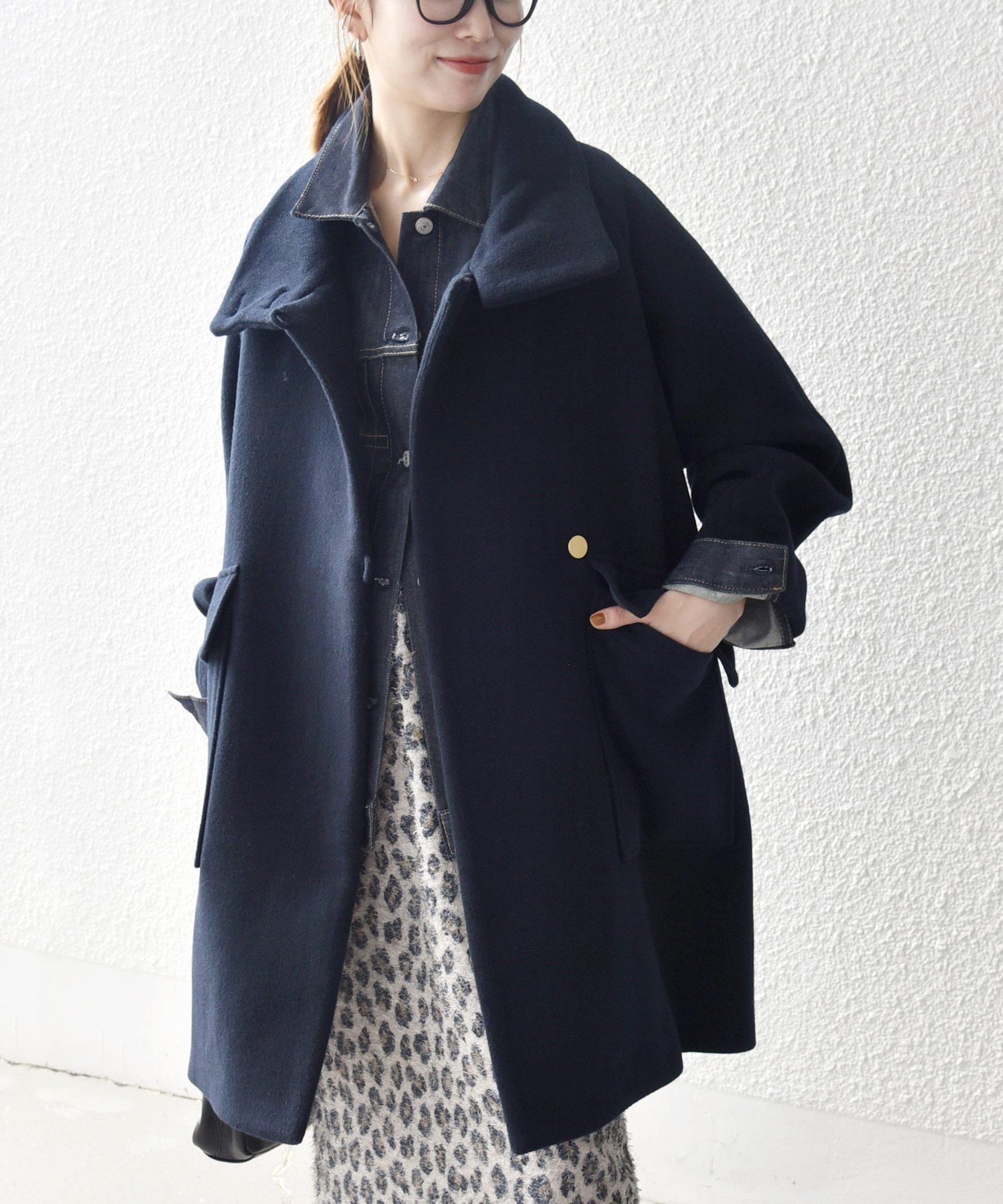 【シップス フォー ウィメン/SHIPS】のSHIPS any カシミヤ ミックス スタンドカラー ミドル コート インテリア・キッズ・メンズ・レディースファッション・服の通販 founy(ファニー) ファッション Fashion レディースファッション Fashion for Women アウター Coat / Outerwear Collection コート・ロングコート・ピーコート Long Coats, Peacoats & More シンプル Simple, Minimal スタンド Stand Collar, Upright Stand フラット Flat, Flat Shoes ポケット Pocket, Pocket Detail 防寒 Cold Protection, Winter-Ready マフラー Scarf, Muffler ミックス Mix, Mixed Style ミドル Middle Length, Mid Height ワイド Wide, Wide Fit 2025年 2025 2025-2026秋冬・A/W Autumn/Winter 2025–26 AW25–26 ネイビー|ID: prp329100004702284 ipo3291000000034688335