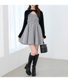 【マジェスティック レゴン/MAJESTIC LEGON】のふわふわニット×ミニワンピセット ブラック柄|ID: prp329100004702299 ipo3291000000033953826