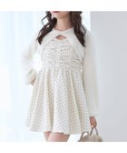 【マジェスティック レゴン/MAJESTIC LEGON】のふわふわニット×ミニワンピセット アイボリー柄|ID: prp329100004702299 ipo3291000000033953827