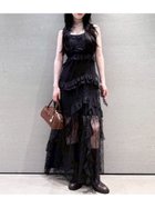 【リリーブラウン/Lily Brown】の【LILY BROWN ×ANNA SUI】レースロングキャミドレス 人気、トレンドファッション・服の通販 founy(ファニー) ファッション Fashion レディースファッション Fashion for Women トップス・カットソー Cut & Sew Tops キャミソール&ノースリーブ Camisoles & Sleeveless Tops ワンピース Dresses フォーマル・パーティードレス・結婚式用ドレス Elegant & Casual Dresses インナー Innerwear キャミソール Camisole, Spaghetti Strap Top コレクション Collection, Seasonal Line シアー Sheer, See-Through スペシャル Special, Limited Edition スマート Smart, Elegant ドット Polka Dot, Dot Pattern ドレス Dress, One-Piece プリント Print, Printed Pattern ベルベット Velvet, Velvety レース Lace, Lace Fabric エレガント 上品 Elegant thumbnail BLK[009]|ID: prp329100004702305 ipo3291000000033953859