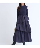【ノエラ/Noela】のティアードフリルドッキングワンピース 人気、トレンドファッション・服の通販 founy(ファニー) ファッション Fashion レディースファッション Fashion for Women ワンピース Dresses タフタ Taffeta, Structured Fabric ポケット Pocket, Pocket Detail thumbnail ネイビー|ID: prp329100004702312 ipo3291000000033953892