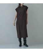 【インディヴィ/INDIVI】のサイドラインジョーゼットワンピース ブラウン|ID: prp329100004702328 ipo3291000000033953982