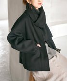 【スピック&スパン/Spick & Span】の《追加》ビーバーストール付きセットコート ブラック|ID: prp329100004702390 ipo3291000000034787103