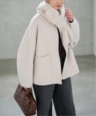 【スピック&スパン/Spick & Span】の《追加》ビーバーストール付きセットコート ベージュ|ID: prp329100004702390 ipo3291000000034787109