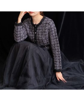 【ノエラ/Noela】の【15周年】ツイードチュールドッキングワンピース 人気、トレンドファッション・服の通販 founy(ファニー) ファッション Fashion レディースファッション Fashion for Women ワンピース Dresses スペシャル Special, Limited Edition チュール Tulip, Tulip Motif ツイード Twill, Twill Weave ドッキング Docking, Mixed Material ポケット Pocket, Pocket Detail ミックス Mix, Mixed Style |ID:prp329100004702393