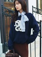 【スナイデル/SNIDEL】の【WEB限定/ボアコレクション】ロゴモチーフスウェット NVY[089]|ID:prp329100004702402
