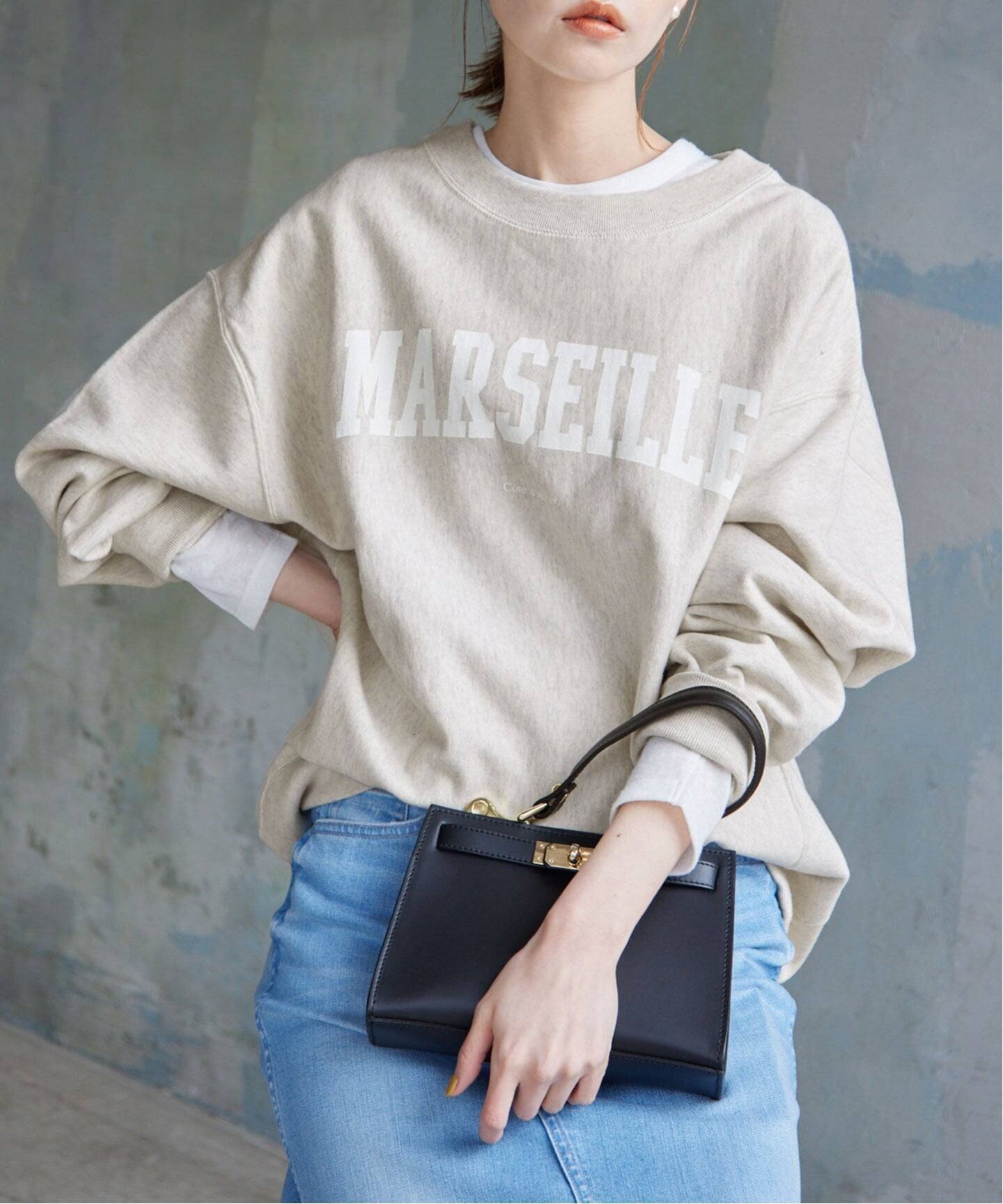 【スローブ イエナ/SLOBE IENA】の《WEB限定/追加2》MARSEILLE ロゴスウェット インテリア・キッズ・メンズ・レディースファッション・服の通販 founy(ファニー) 　ファッション　Fashion　レディースファッション　Fashion for Women　トップス・カットソー　Cut & Sew Tops　レディースパーカー・カジュアルフーディー　Casual Hoodies & Sweatshirts　スウェット・クルーネックトップス　Sweatshirts & Crewnecks / Relaxed Fit Sweat Tops　シンプル　Simple, Minimal　スウェット / スエット　Sweatshirt, Sweatwear　フランス　France, French　プリント　Print, Printed Pattern　2025年　2025　2025-2026秋冬・A/W　Autumn/Winter 2025–26 AW25–26　ナチュラル|ID: prp329100004702592 ipo3291000000033997973