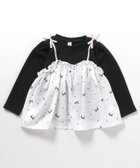 【エフオー オンラインストア/F.O.Online Store / KIDS】のワッフルドッキングフレアトップス ブラック|ID: prp329100004702617 ipo3291000000033957583