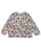 【エフオー オンラインストア/F.O.Online Store / KIDS】の【前後着用OK】どっちも正解 DAISUKI 総柄ロンT グレー|ID: prp329100004702626 ipo3291000000034123425