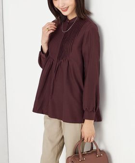 【アー ヴェー ヴェー/a.v.v】のピンタックフレアブラウス 人気、トレンドファッション・服の通販 founy(ファニー) ファッション Fashion レディースファッション Fashion for Women トップス・カットソー Cut & Sew Tops シャツ・ブラウス・オフィスカジュアル Elegant Blouses & Button-Ups 秋 Autumn 切替 Switching, Contrast Panel シンプル Simple, Minimal デニム Denim, Jeans Material 再入荷 Restock / Back in Stock おすすめ Recommended / Our Picks ビジネス 仕事 通勤 Business / Work / Commuting |ID:prp329100004702636