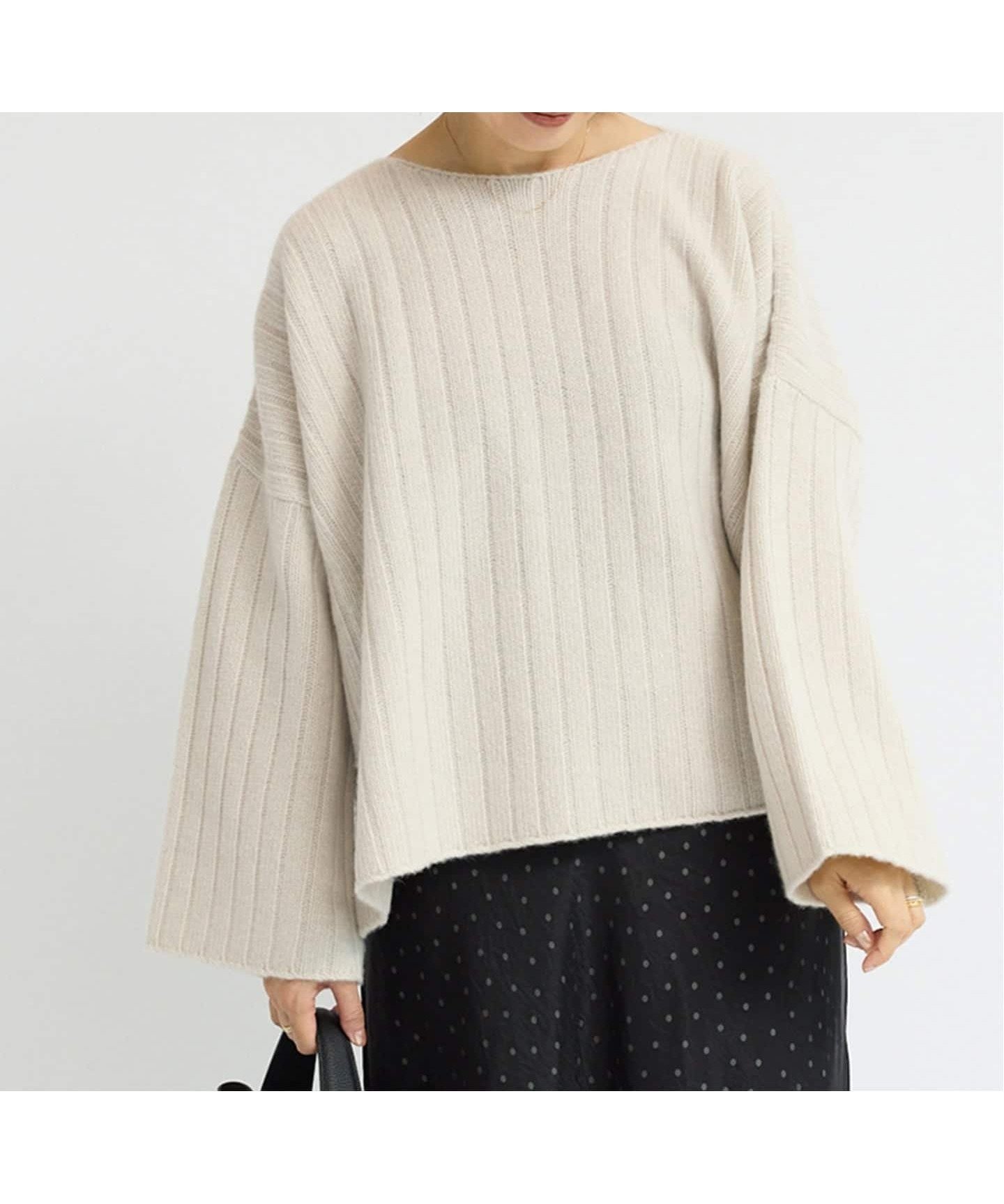 【イエナ/IENA】のワイドリブボートプルオーバー インテリア・キッズ・メンズ・レディースファッション・服の通販 founy(ファニー) 　ファッション　Fashion　レディースファッション　Fashion for Women　トップス・カットソー　Cut & Sew Tops　カジュアルプルオーバー・ニットトップス　Pullovers & Knit Tops / Casual Pullovers　2025年　2025　2025-2026秋冬・A/W　Autumn/Winter 2025–26 AW25–26　おすすめ　Recommended / Our Picks　シンプル　Simple, Minimal　タイツ　Tights, Legwear　ボックス　Boxy, Box Shape　ミドル　Middle Length, Mid Height　ロング　Long, Long-Length　ワイドリブ　Wide Rib, Wide Ribbed Knit　秋　Autumn　ナチュラル|ID: prp329100004702659 ipo3291000000033958031