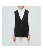 【マーコート/MARcourt】のmizuiro ind プリーツヘムVネックベスト 人気、トレンドファッション・服の通販 founy(ファニー) ファッション Fashion レディースファッション Fashion for Women アウター Coat / Outerwear Collection トップス・カットソー Cut & Sew Tops ベスト&ジレ / 重ね着スタイル Vests & Gilets Vネックトップス V-Neck Tops / V-Cut Neckline Shirts インナー Innerwear ノースリーブ Sleeveless, No-Sleeve プリーツ Pleats, Pleated ベスト Vest, Waistcoat ポケット Pocket, Pocket Detail エレガント 上品 Elegant 夏 Summer 無地 Plain, Solid Color 秋 Autumn thumbnail ブラック|ID: prp329100004702662 ipo3291000000034585938