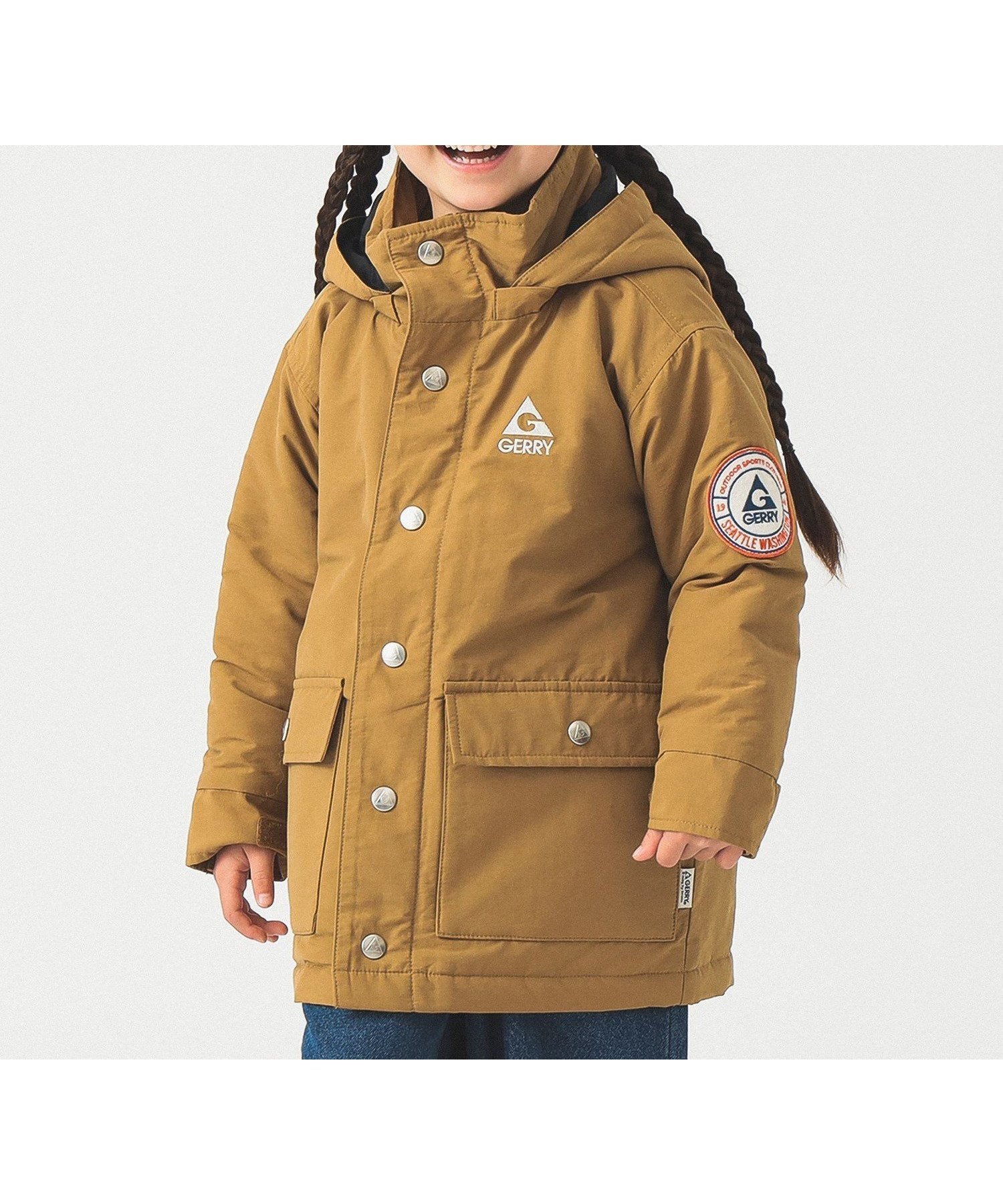 【ビーミングライフストアバイビームス/B:MING LIFE STORE by BEAMS / KIDS】の【別注】GERRY / 中綿 マウンテン ブルゾン 2025FW(100~150cm) インテリア・キッズ・メンズ・レディースファッション・服の通販 founy(ファニー) 　ファッション　Fashion　キッズファッション　Fashion for Kids　アウトドア　Outdoor Clothing　アメリカン　American Style　クール　Cool, Chic　ジャケット　Jacket, Outerwear　定番　Standard, Basic Item　ハイネック　High Neck, Mock Neck　ブルゾン　Blouson, Bomber Jacket　別注　Limited Edition, Custom Order　防寒　Cold Protection, Winter-Ready　冬　Winter / This Winter　CAMEL|ID: prp329100004702680 ipo3291000000034119738