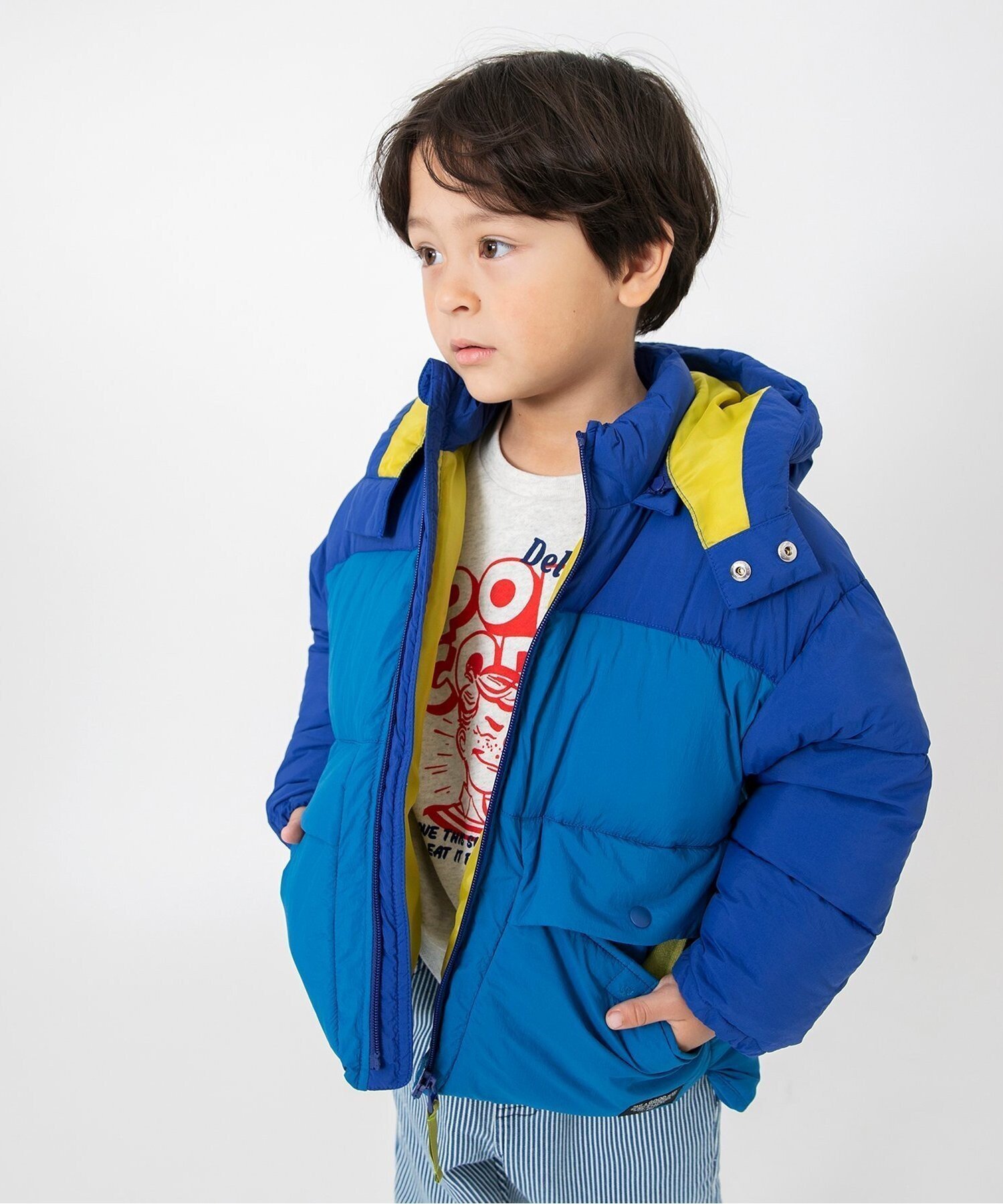 【エフオー オンラインストア/F.O.Online Store / KIDS】のふわ軽インサレーションジャケット インテリア・キッズ・メンズ・レディースファッション・服の通販 founy(ファニー) ファッション Fashion キッズファッション Fashion for Kids アウター Coat Outerwear /Kids ジャケット Jacket, Outerwear フロント Front, Front Design 冬 Winter / This Winter 定番 Standard, Basic Item 防寒 Cold Protection, Winter-Ready ブルー|ID: prp329100004702690 ipo3291000000034119518
