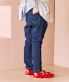 【エフオー オンラインストア/F.O.Online Store / KIDS】のハート刺繍スリムきゅんパンツ 10分丈 ネイビーブルー|ID: prp329100004702692 ipo3291000000034119943