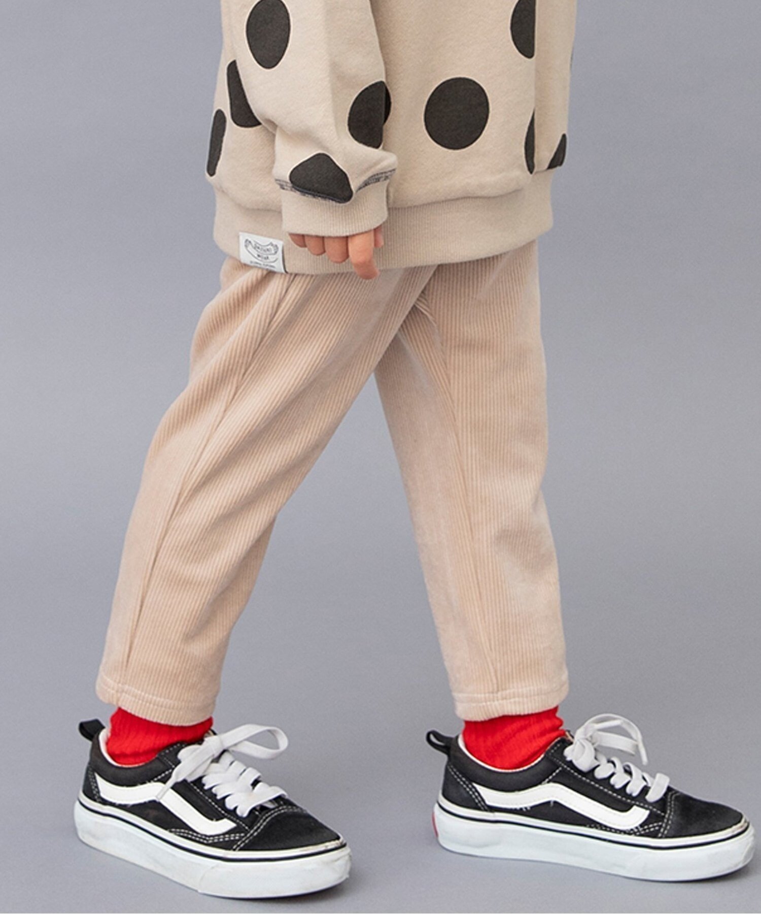【エフオー オンラインストア/F.O.Online Store / KIDS】の【あったか素材】DAISUKI カットコールパンツ 10分丈 インテリア・キッズ・メンズ・レディースファッション・服の通販 founy(ファニー) 　ファッション　Fashion　キッズファッション　Fashion for Kids　ボトムス　Bottoms　2025年　2025　2025-2026秋冬・A/W　Autumn/Winter 2025–26 AW25–26　おすすめ　Recommended / Our Picks　イエロー　Yellow　プチプライス・低価格　Affordable / Budget Price　人気　Popular, Best Seller　定番　Standard, Basic Item　A/W・秋冬　Autumn/Winter　ベージュ|ID: prp329100004702706 ipo3291000000034065345