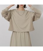 【ラコレ/LAKOLE】の布帛切替カットプルオーバー 人気、トレンドファッション・服の通販 founy(ファニー) ファッション Fashion レディースファッション Fashion for Women トップス・カットソー Cut & Sew Tops カジュアルプルオーバー・ニットトップス Pullovers & Knit Tops / Casual Pullovers おすすめ Recommended / Our Picks カットソー Cut and Sewn Top スリーブ Sleeve, Long Sleeve / Short Sleeve セットアップ Set-Up, Coordinated Outfit デニム Denim, Jeans Material 切替 Switching, Contrast Panel thumbnail グレージュ|ID: prp329100004702828 ipo3291000000034651780