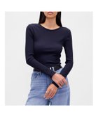 【ギャップ/GAP】のモダンリブ クロップドTシャツ NAVY_UNIFORM|ID: prp329100004702913 ipo3291000000034938327