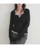 【リアン/Lian】のレイヤードバイカラークルーネックカーディガン 人気、トレンドファッション・服の通販 founy(ファニー) ファッション Fashion レディースファッション Fashion for Women トップス・カットソー Cut & Sew Tops カーディガン・羽織り Layered Style Cardigans thumbnail ブラック|ID: prp329100004702998 ipo3291000000034578545