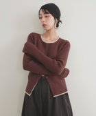 【リアン/Lian】のレイヤードバイカラークルーネックカーディガン 人気、トレンドファッション・服の通販 founy(ファニー) ファッション Fashion レディースファッション Fashion for Women トップス・カットソー Cut & Sew Tops カーディガン・羽織り Layered Style Cardigans thumbnail ブラウン|ID: prp329100004702998 ipo3291000000034578547