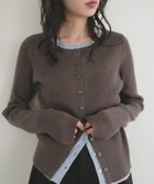 【リアン/Lian】のレイヤードバイカラークルーネックカーディガン 人気、トレンドファッション・服の通販 founy(ファニー) ファッション Fashion レディースファッション Fashion for Women トップス・カットソー Cut & Sew Tops カーディガン・羽織り Layered Style Cardigans thumbnail グレー|ID: prp329100004702998 ipo3291000000034578549