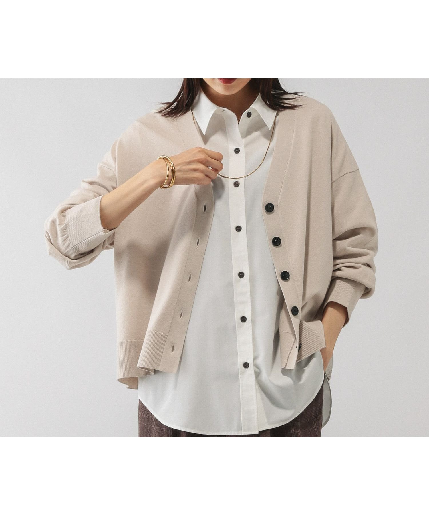 【グローバルワーク/GLOBAL WORK】のドライタッチVネックカーディガン/499694 人気、トレンドファッション・服の通販 founy(ファニー) 　ファッション　Fashion　レディースファッション　Fashion for Women　トップス・カットソー　Cut & Sew Tops　カーディガン・羽織り　Layered Style Cardigans　Vネックトップス　V-Neck Tops / V-Cut Neckline Shirts　おすすめ　Recommended / Our Picks　カーディガン　Cardigan, Knitwear　シンプル　Simple, Minimal　デニム　Denim, Jeans Material　リラックス　Relax, Relaxed Fit　ワイド　Wide, Wide Fit　 other-1|ID: prp329100004703014 ipo3291000000034234873