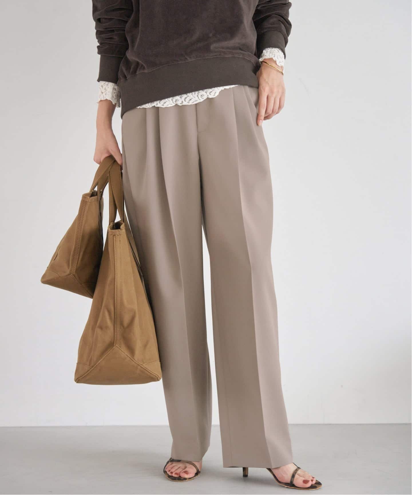 【イエナ/IENA】のサスペンダーダブルクロスパンツ 人気、トレンドファッション・服の通販 founy(ファニー) 　ファッション　Fashion　レディースファッション　Fashion for Women　パンツ　Pants & Trousers　2025年　2025　2025-2026秋冬・A/W　Autumn/Winter 2025–26 AW25–26　ストレッチ　Stretch, Stretchy Fabric　ストレート　Straight, Straight Cut　ダブル　Double, Double-Breasted　ベーシック　Basic, Essential　ラップ　Wrap, Wrap Design　 other-1|ID: prp329100004703076 ipo3291000000033962131