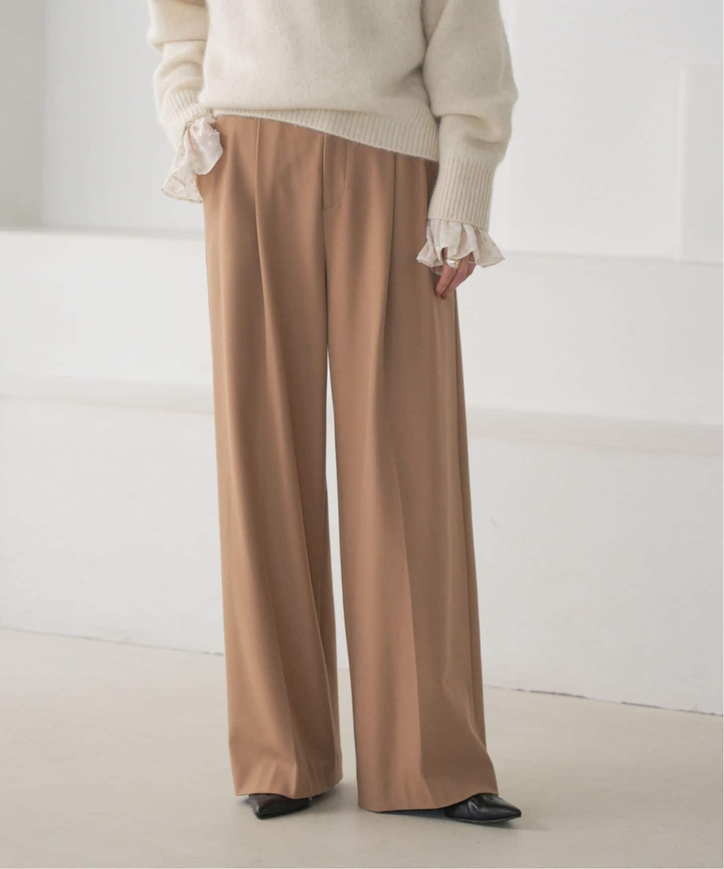 【ノーブル / スピック&スパン/NOBLE / Spick & Span】の《追加・WEB限定カラー》TRツイル裏起毛スラックスパンツ インテリア・キッズ・メンズ・レディースファッション・服の通販 founy(ファニー) ファッション Fashion レディースファッション Fashion for Women パンツ Pants & Trousers おすすめ Recommended / Our Picks シューズ Shoes, Footwear スタイリッシュ Stylish, Fashionable スラックス Slacks, Dress Pants ツイル Twist, Twisted Detail 人気 Popular, Best Seller 再入荷 Restock / Back in Stock 定番 Standard, Basic Item キャメル|ID: prp329100004703114 ipo3291000000034477862