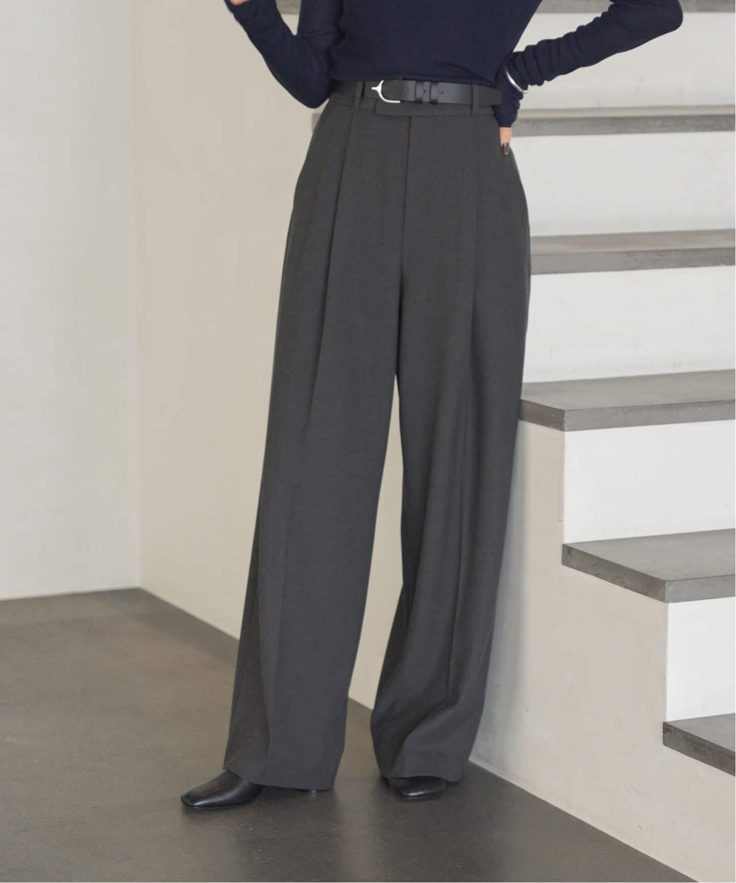 【ノーブル / スピック&スパン/NOBLE / Spick & Span】の《追加・WEB限定カラー》TRツイル裏起毛スラックスパンツ インテリア・キッズ・メンズ・レディースファッション・服の通販 founy(ファニー) ファッション Fashion レディースファッション Fashion for Women パンツ Pants & Trousers おすすめ Recommended / Our Picks シューズ Shoes, Footwear スタイリッシュ Stylish, Fashionable スラックス Slacks, Dress Pants ツイル Twist, Twisted Detail 人気 Popular, Best Seller 再入荷 Restock / Back in Stock 定番 Standard, Basic Item グレー|ID: prp329100004703114 ipo3291000000034477864