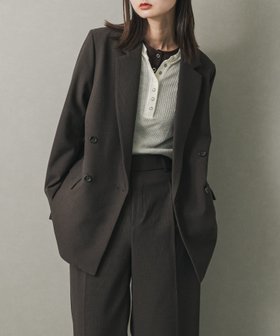 【センスオブプレイス/SENSE OF PLACE by URBAN RESEARCH】のダブルテーラードジャケット 人気、トレンドファッション・服の通販 founy(ファニー) ファッション Fashion レディースファッション Fashion for Women アウター Coat / Outerwear Collection レディースジャケット・軽アウター Jackets テーラードジャケット / 通勤・きれいめスタイル Tailored Jackets & Blazers 2025年 2025 2025-2026秋冬・A/W Autumn/Winter 2025–26 AW25–26 冬 Winter / This Winter インナー Innerwear オケージョン Occasion Wear シンプル Simple, Minimal チェック Check, Plaid, Tartan 秋 Autumn A/W・秋冬 Autumn/Winter |ID:prp329100004703802