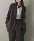 【センスオブプレイス/SENSE OF PLACE by URBAN RESEARCH】のダブルテーラードジャケット 人気、トレンドファッション・服の通販 founy(ファニー) ファッション Fashion レディースファッション Fashion for Women アウター Coat / Outerwear Collection レディースジャケット・軽アウター Jackets テーラードジャケット / 通勤・きれいめスタイル Tailored Jackets & Blazers 2025年 2025 2025-2026秋冬・A/W Autumn/Winter 2025–26 AW25–26 冬 Winter / This Winter インナー Innerwear オケージョン Occasion Wear シンプル Simple, Minimal チェック Check, Plaid, Tartan 秋 Autumn A/W・秋冬 Autumn/Winter thumbnail BRN×BLK|ID: prp329100004703802 ipo3291000000034268092