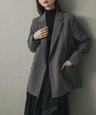 【センスオブプレイス/SENSE OF PLACE by URBAN RESEARCH】のダブルテーラードジャケット 人気、トレンドファッション・服の通販 founy(ファニー) ファッション Fashion レディースファッション Fashion for Women アウター Coat / Outerwear Collection レディースジャケット・軽アウター Jackets テーラードジャケット / 通勤・きれいめスタイル Tailored Jackets & Blazers 2025年 2025 2025-2026秋冬・A/W Autumn/Winter 2025–26 AW25–26 冬 Winter / This Winter インナー Innerwear オケージョン Occasion Wear シンプル Simple, Minimal チェック Check, Plaid, Tartan 秋 Autumn A/W・秋冬 Autumn/Winter thumbnail GRAY|ID: prp329100004703802 ipo3291000000034268095